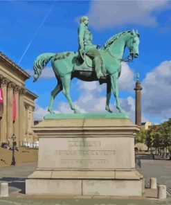 Prince Albert Statue Liverpool paint by numbers