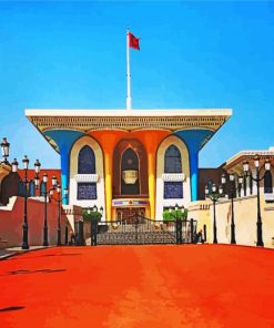 The Al Alam Palace Old Muscat Oman paint-by-numbers