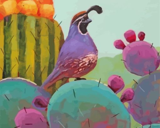 Quail Animal paint by numbers