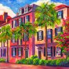 Rainbow Row In Charleston South Carolina paint by numbers