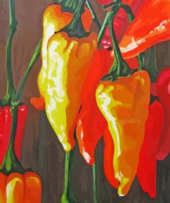 Red And Yellow Peppers paint by numbers