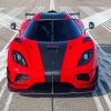 Red Koenigsegg Car paint by numbers