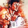 Rocky Balboa Boxer Art paint by numbers