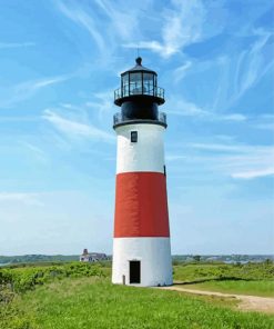 Sankaty Head Light Nantucket paint by numbers