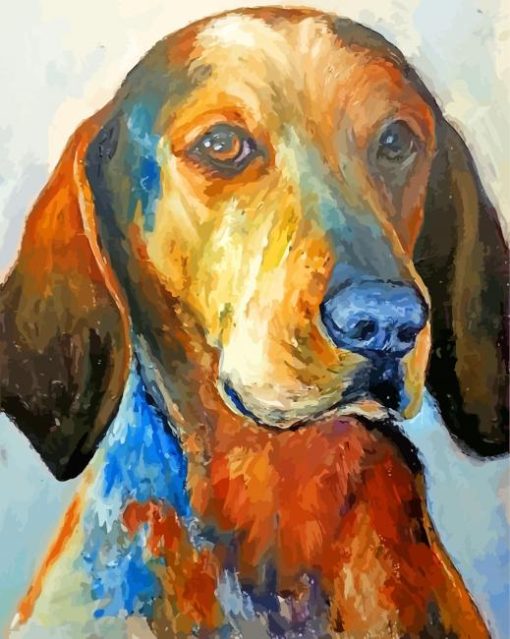 Scent Hound Dog Art paint-by-number