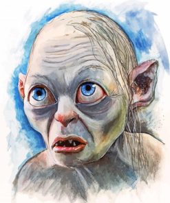 The Lord Of The Rings Smeagol paint by numbers