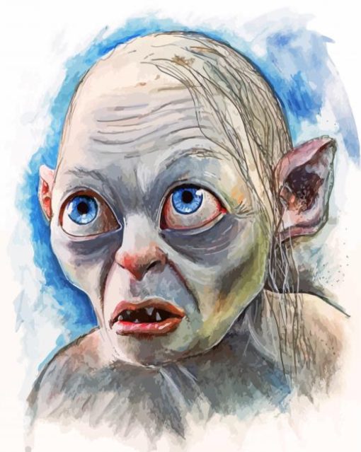 The Lord Of The Rings Smeagol paint by numbers