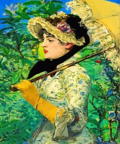 Spring Woman By Manet paint by numbers