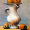 Still Life With Pitcher And Apple Picasso paint by numbers