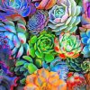 Succulent Plants paint by numbers