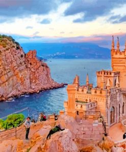 The Swallow's Nest Castle In Gaspra Ukraine paint by numbers