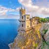 The Swallow's Nest Castle paint by numbers