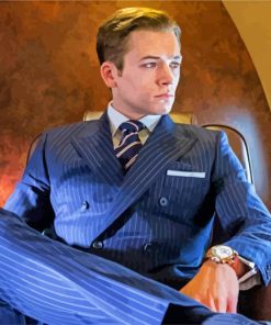 Taron Egerton Golden Circle paint by numbers