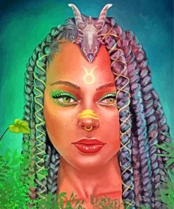 Taurus Goddess paint by numbers