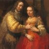 The Jewish Bride Art By Rembrandt paint by numbers