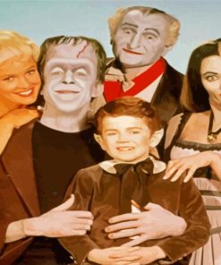 The Munsters paint by numbers