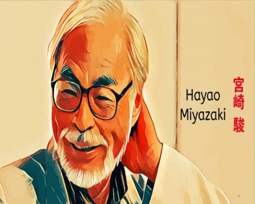 The Japanese Animator Hayao Miyazaki paint by numbers