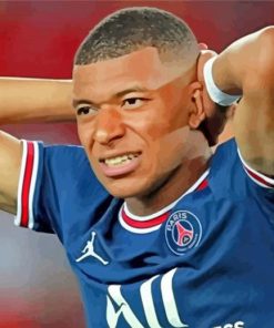 The Professional Footballer Kylian Mbappe paint by numbers