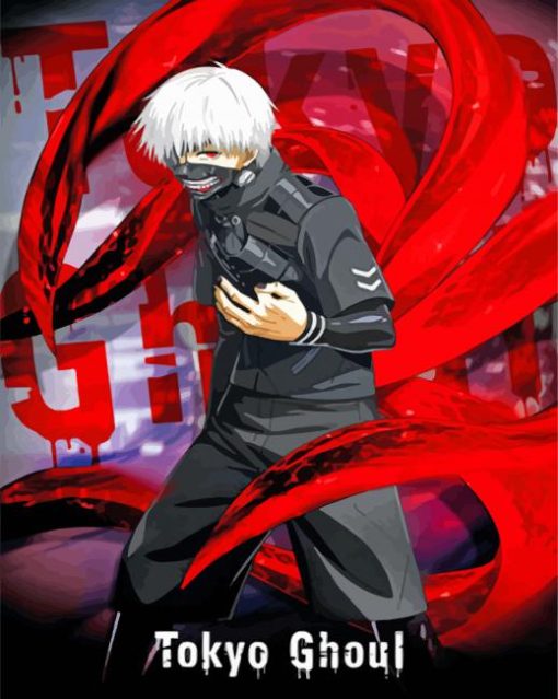 Tokyo Ghoul Ken Kaneki paint by numbers