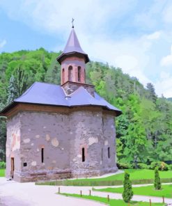 Transylvania Prislop Monastery paint by numbers