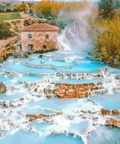 Tuscany Italy Saturnia paint by numbers