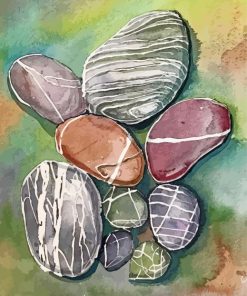 Vintage Pebbles paint by numbers