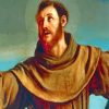 Vintage Saint Francis of Assisi paint by numbers