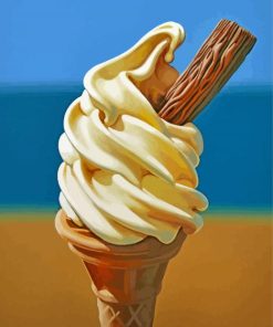 Vintage Ice Cream Art paint by numbers