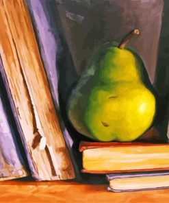 Vintage Pear Fruit Art paint by numbers