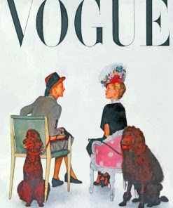 Vogue Vintage Poster Of Women paint by numbers