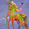 Weird Centaur Druid Art paint by numbers