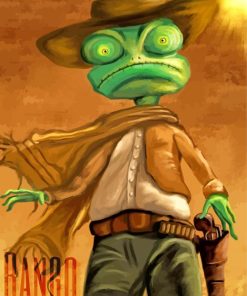 Western Rango Movie Cartoons paint by numbers