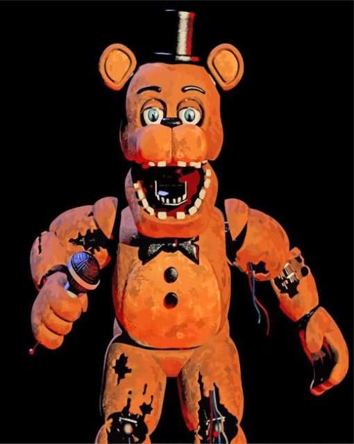 Withered Freddy paint by numbers