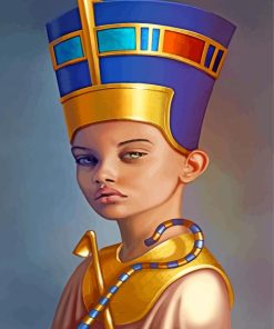 Young Nefertiti Egypt paint by numbers