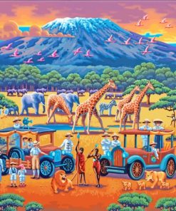 African Safari paint by numbers