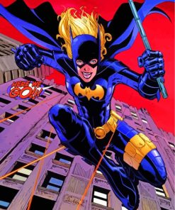 Animation Batgirl Hero paint by numbers