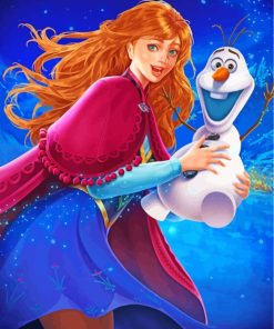 Anna And Olaf paint by numbers