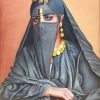 Arabian Muslim Lady paint by numbers