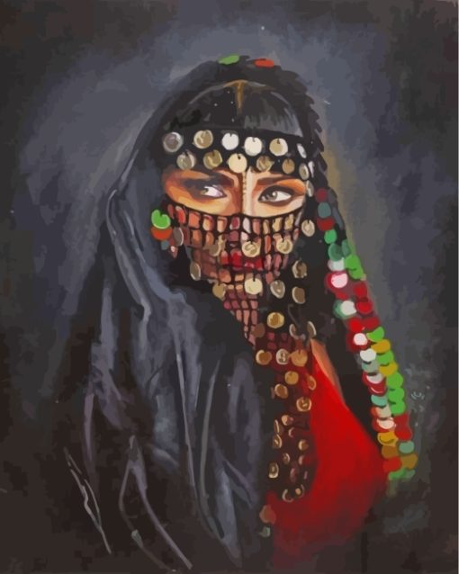 Arabian Woman paint by numbers