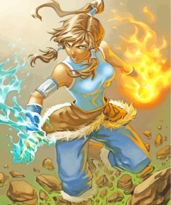 Avatar Korra paint by numbers