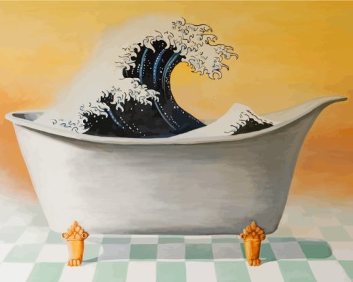 Bathtub Waves paint by numbers