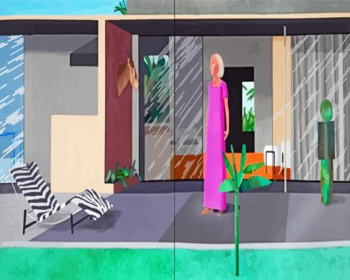 Beverly Hills Housewife By Hockney paint by numbers