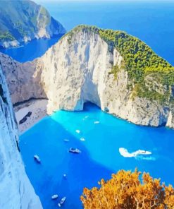 Zakynthos Greece paint by number