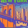 Brooklyn New York Poster paint by numbers