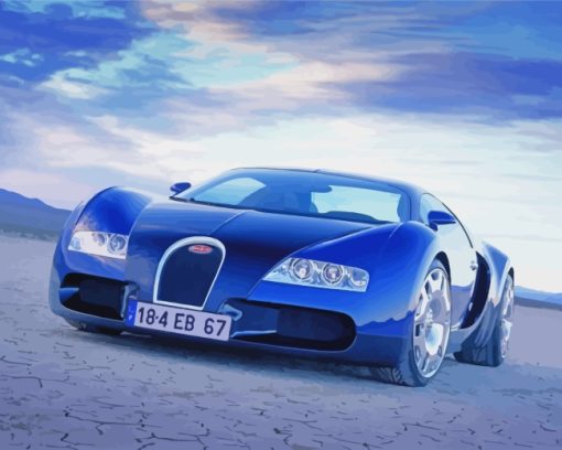 Bugatti Veyron paint by numbers