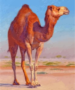 Camel In Desert paint by numbers