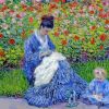 Camille Monet And Child Art paint by numbers