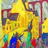 Carnival In Arcueil Lyonel Feininger paint by numbers