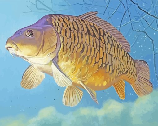 Carp Fish Art paint by numbers