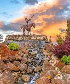 Coeur D Alene Casino Idaho paint by numbers